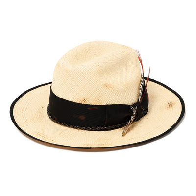 Feather Chain Western Hat / BEIGE
