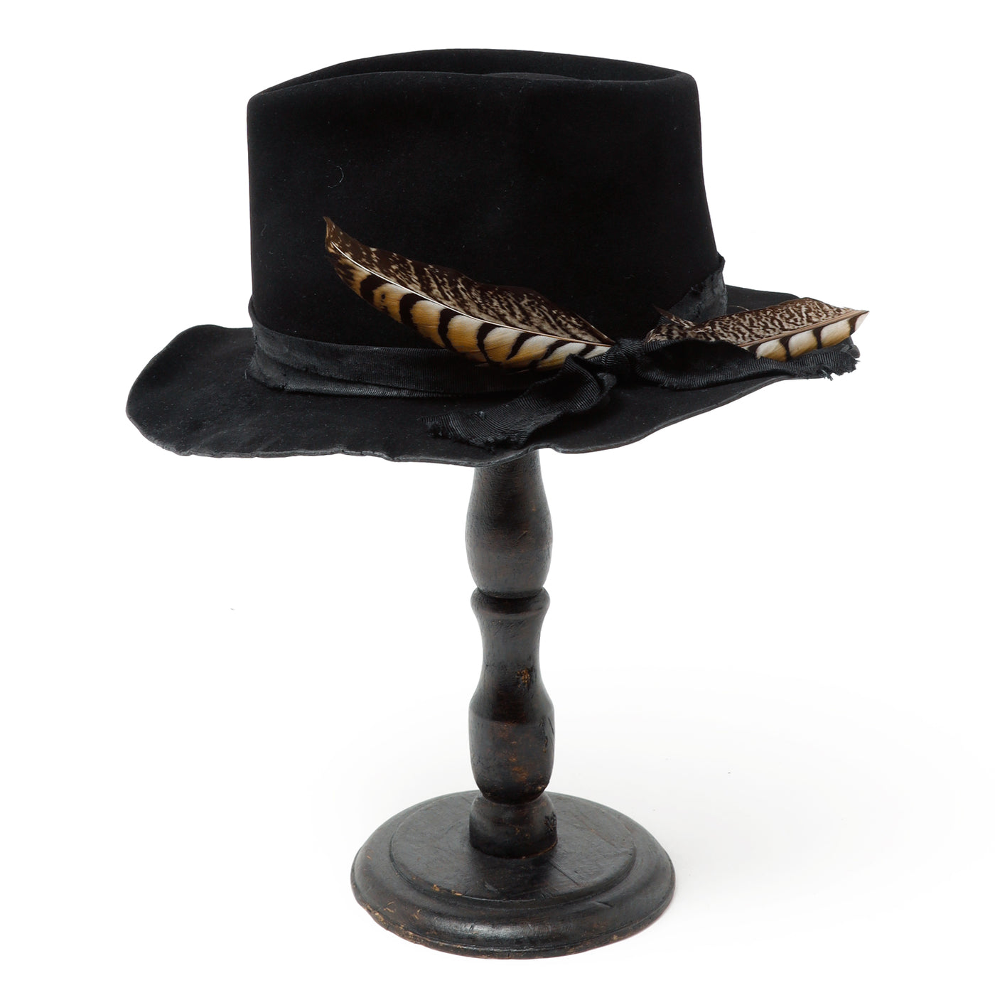 triangles hat(トライアングルズハット) Edge Burned Feather Hat