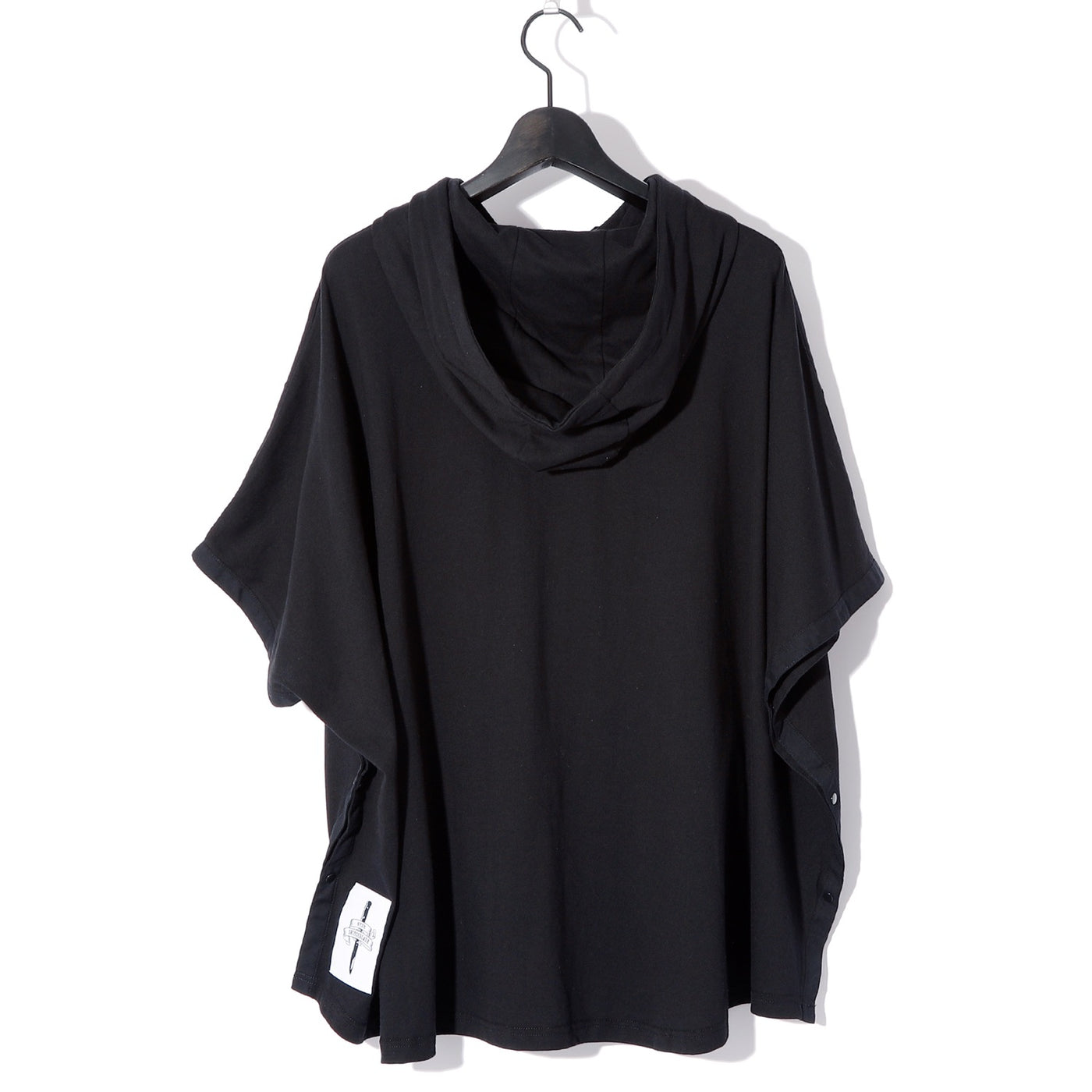 HYDE×SWITCHBLADE PONCHO T-SHIRT / BLACK