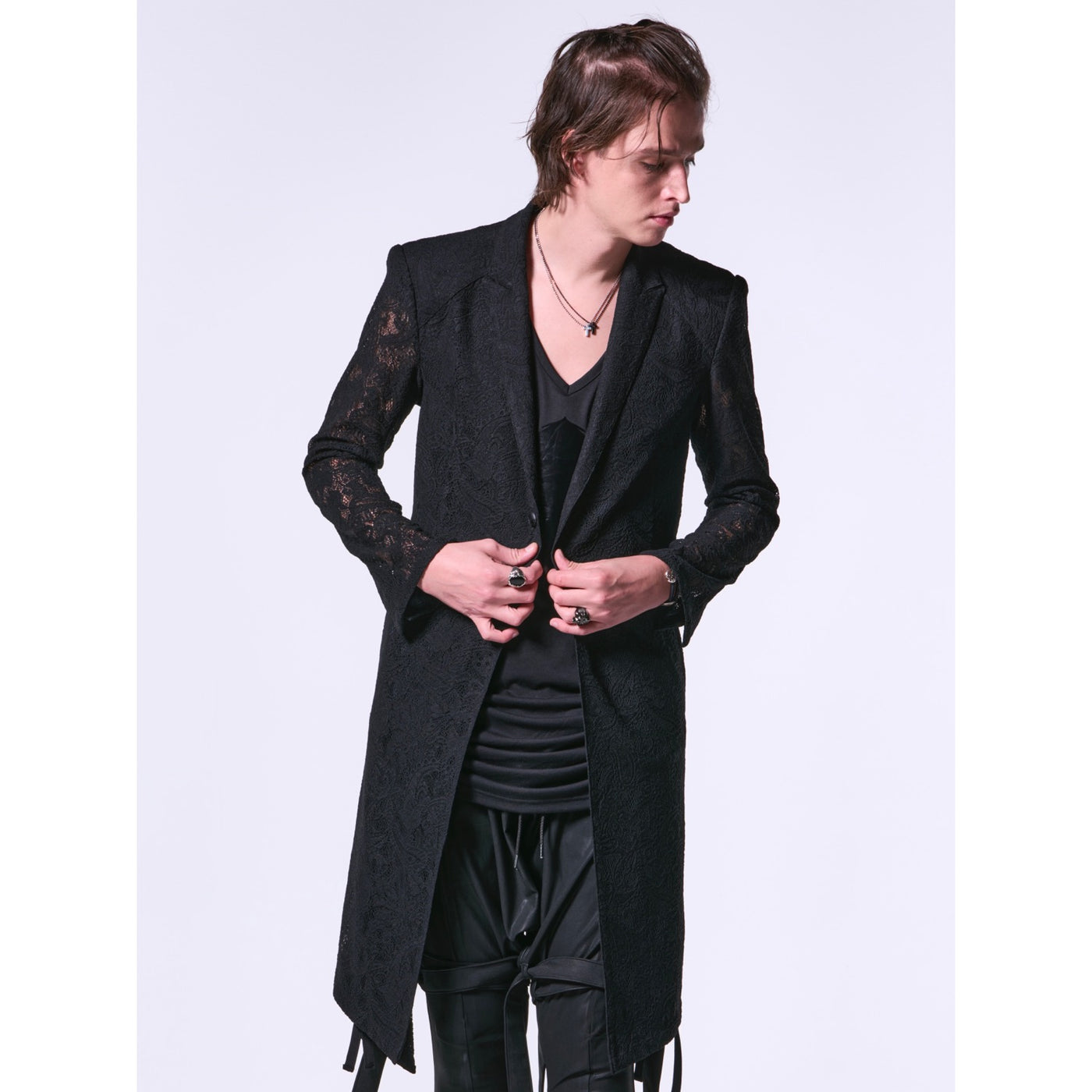 Lace FlareJacket / Black