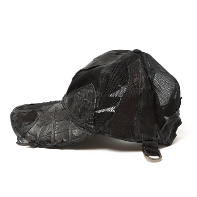 REMAKE LEATHER PATCH BB CAPⅡ / BLACK