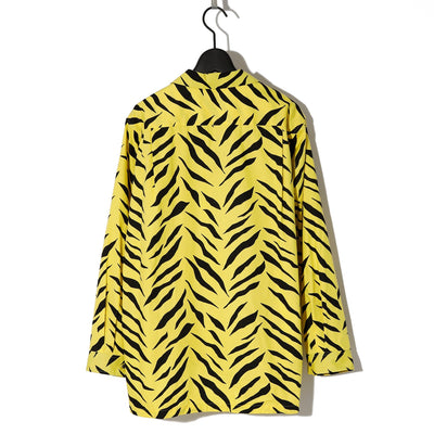 Black honey Tiger Pattern L/S Shirt / YELLOW