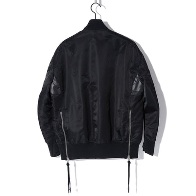 CROSS OVERSIZED MA-1 BLOUSON JK / BLACK