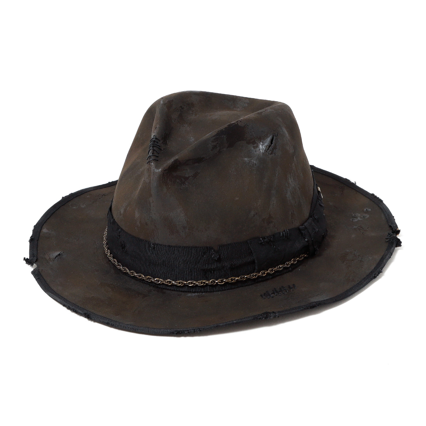 Charcoal Beaver Fedora Hat / BLACK