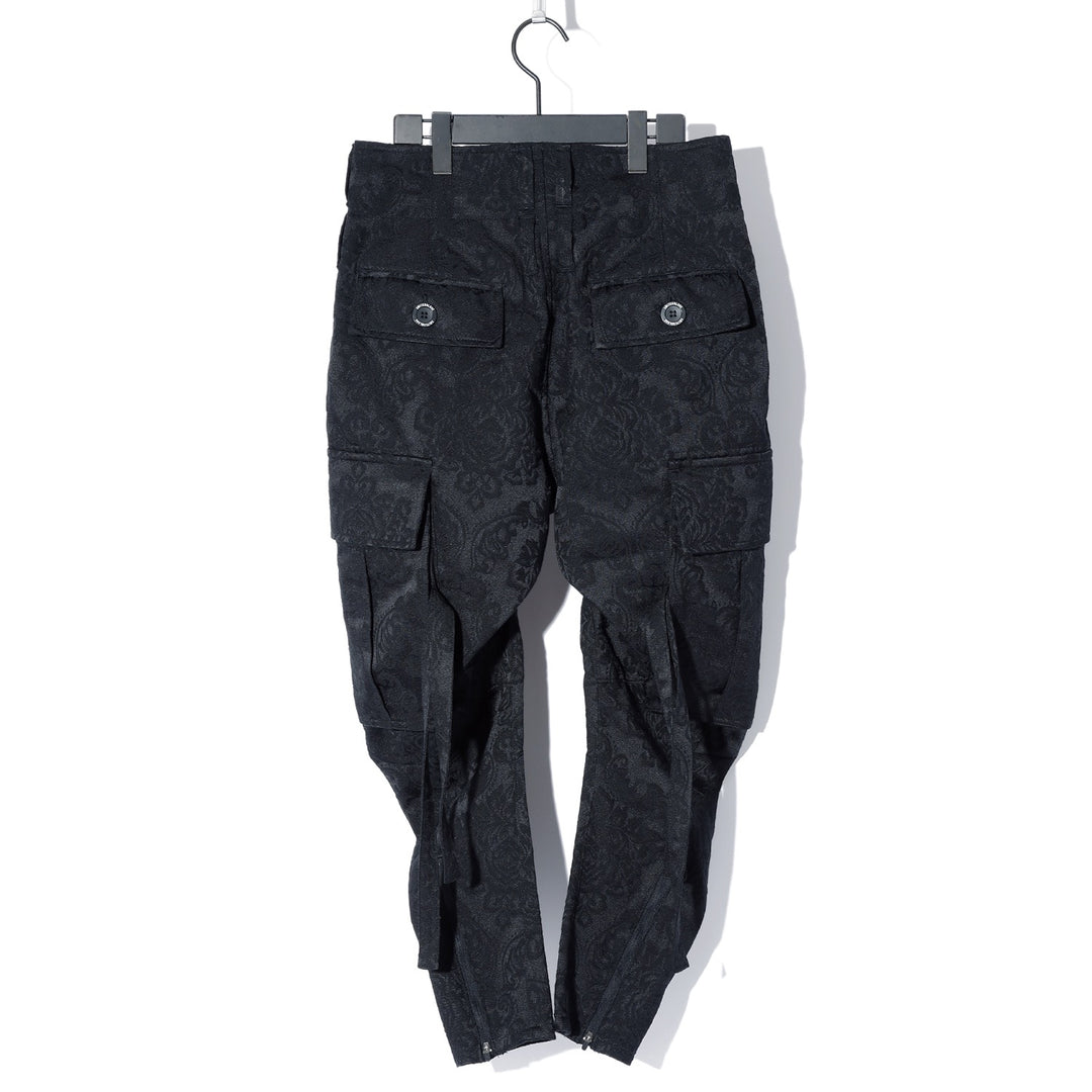 SWITCHBLADE(スイッチブレード) JACQUARD TAPERED RIDING PT / BLACK