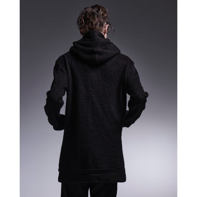 ShaggyJersey LooseHoodie / Black