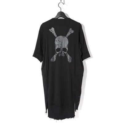 REMAKE DOCKING HENLEY NECK LONG BIG-T / BLACK