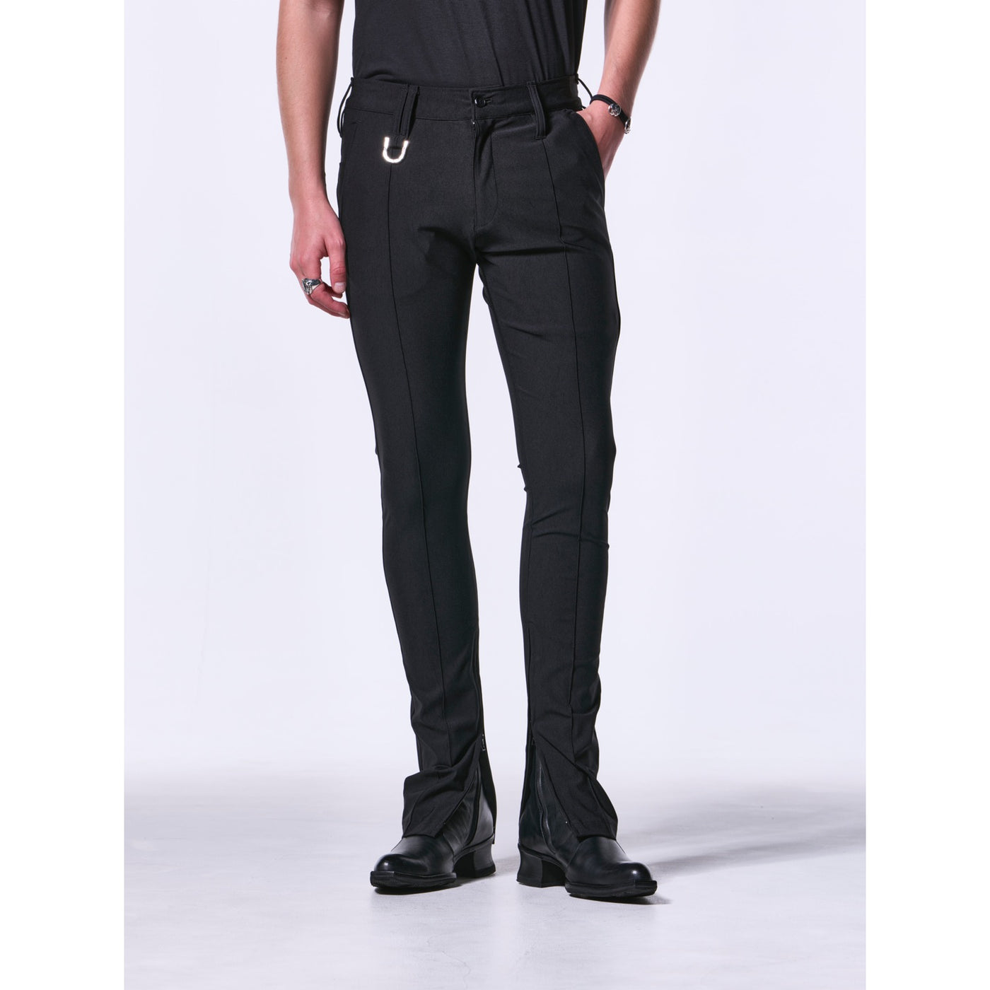 HighTensionJersey InsideZippSkinnySlacks / Black