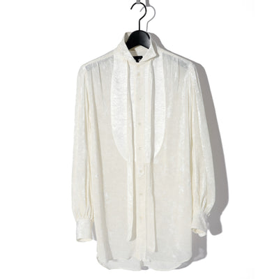 VELOUR VEIL PIRATE SHIRT / WHITE
