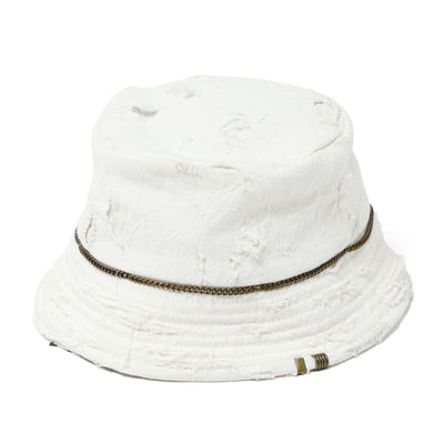 Chain C/L White Bucket Hat / WHITE