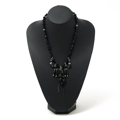 Woden / black / necklace / BLACK