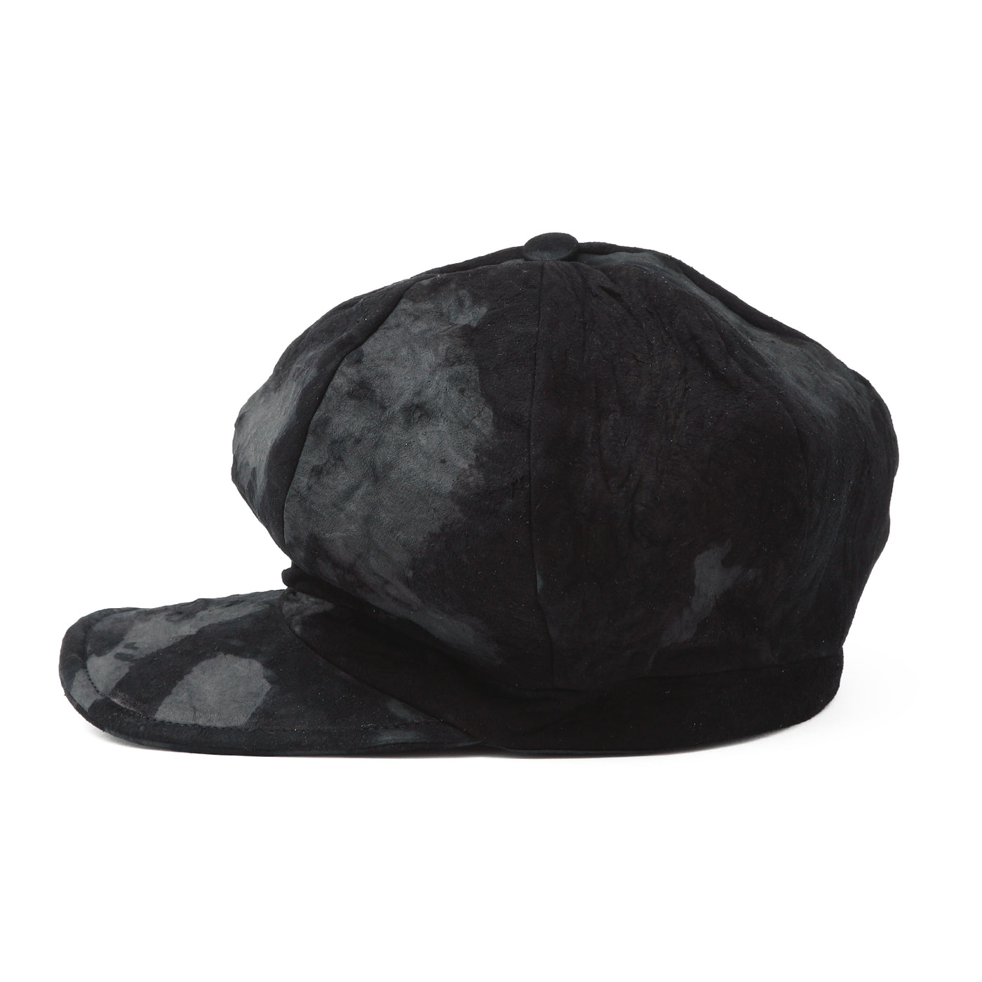 Bleached Leather Casquette / BLACK