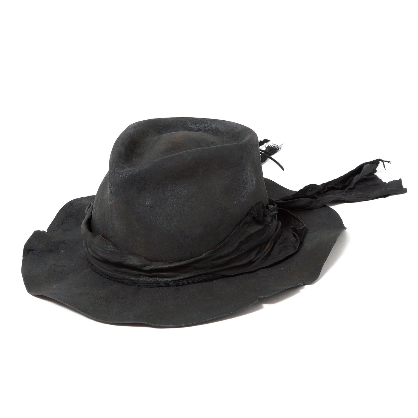 Charcoal Mirage Fedora Hat / BLACK