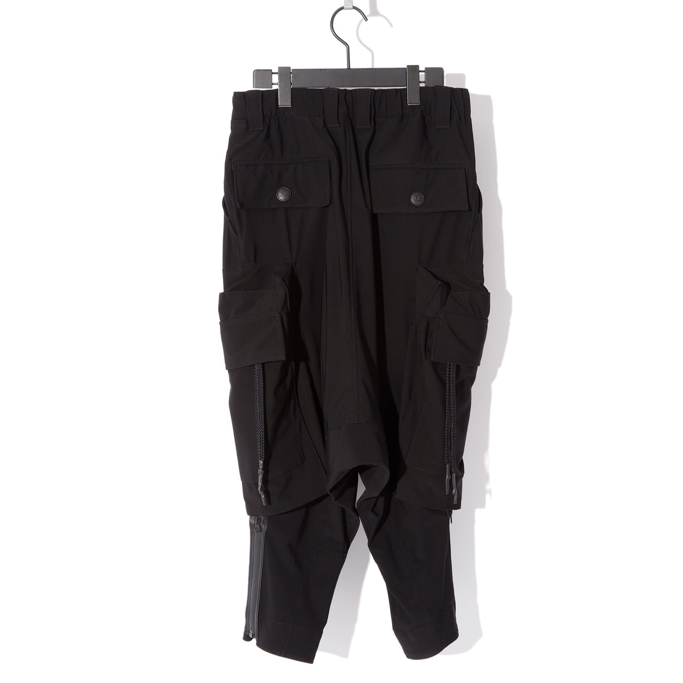 OVERSIZED POCKET SARROUEL PT / BLACK