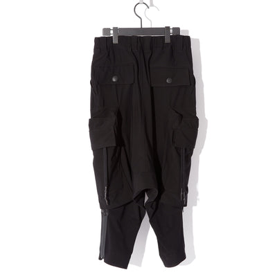 OVERSIZED POCKET SARROUEL PT / BLACK