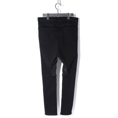 ハイブリットストレッチデニムサルエルPT / BLACK