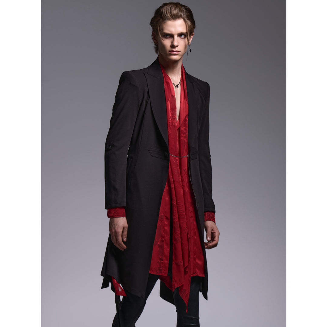 kiryuyrik(キリュウキリュウ)T/R Gabardine GothFlareJacket / Black