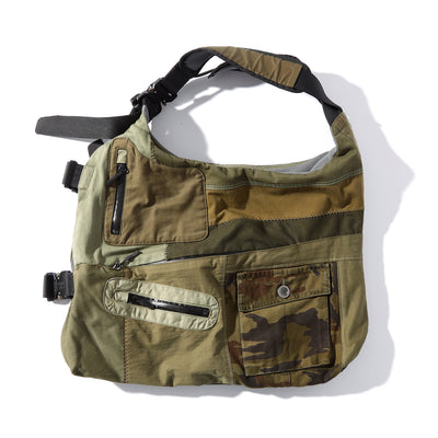 REMAKE PATCH WORK TACTICAL BODYBAG VEST / A:MIX KHAKI PATCH WORK