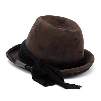 Wool Burned Rolled Hat / BROWN