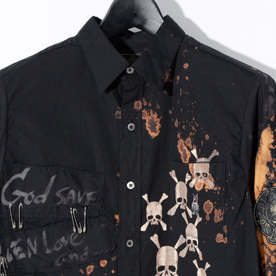 REMAKE MESSAGE SKULL BLEACH SH / BLACK