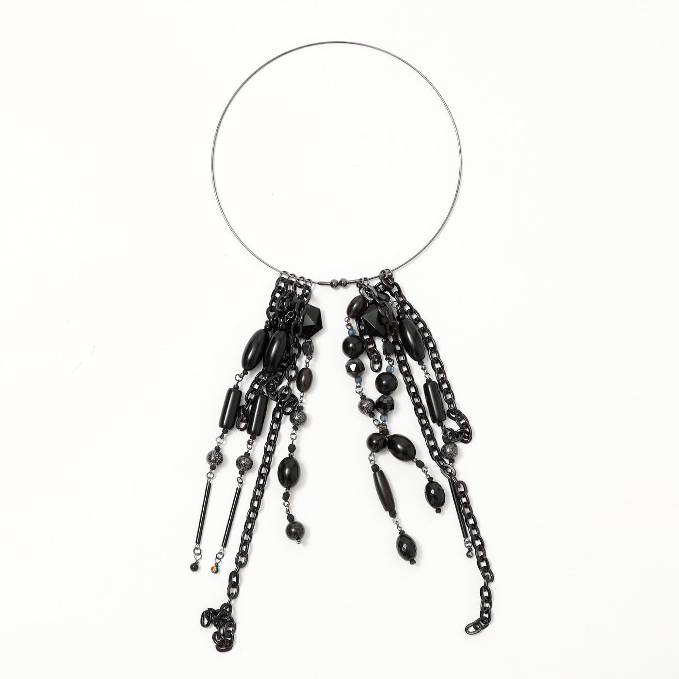 深淵 / Abyss / woden / necklace / BLACK