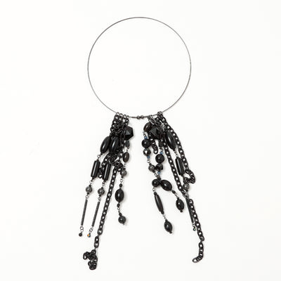 深淵 / Abyss / woden / necklace / BLACK