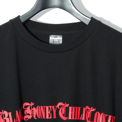 B.H.C.C Logo Print Tee / BLACK×RED