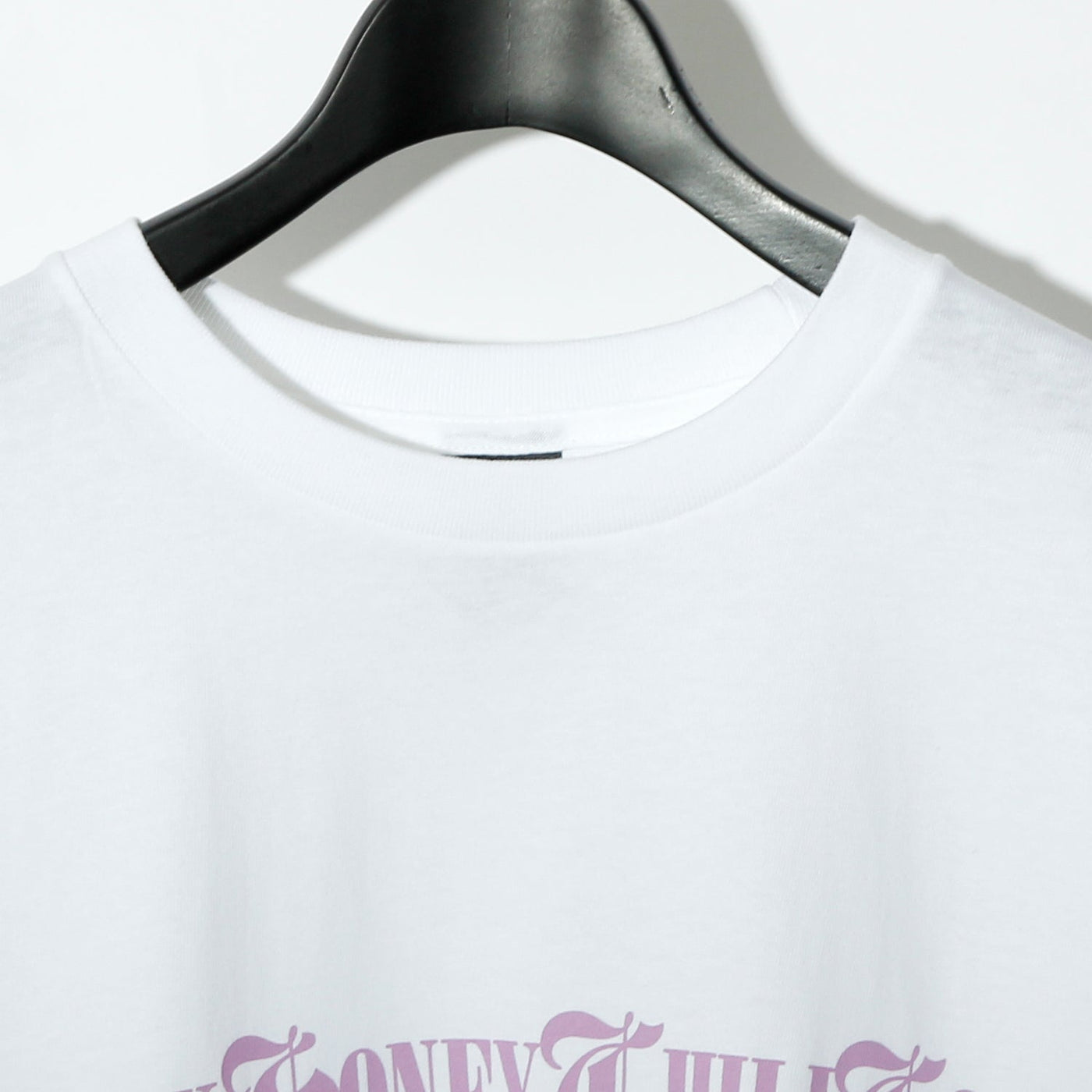 B.H.C.C Logo Print Tee / WHITE×LAVENDER