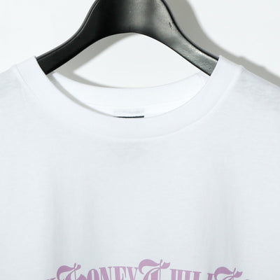 B.H.C.C Logo Print Tee / WHITE×LAVENDER