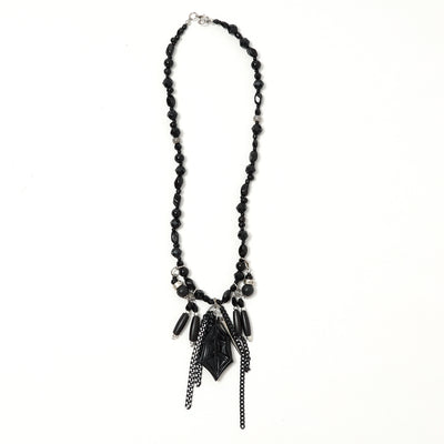 Woden / black / necklace / BLACK
