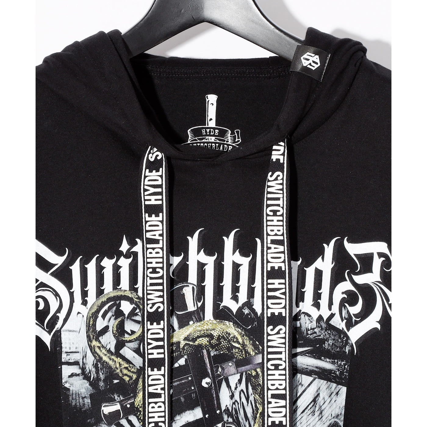 HYDE×SWITCHBLADE PONCHO T-SHIRT / BLACK