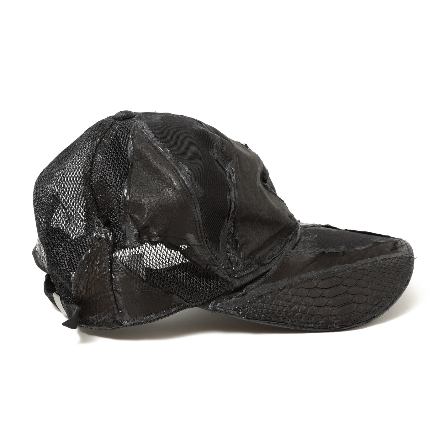 REMAKE LEATHER PATCH BB CAPⅡ / BLACK