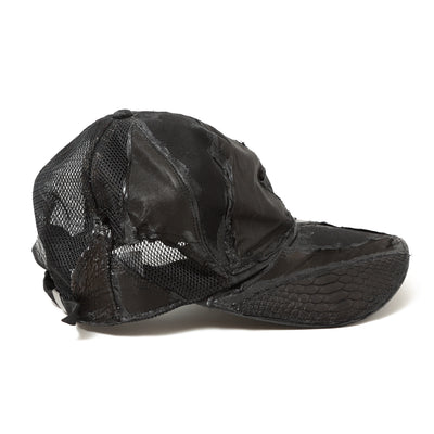 REMAKE LEATHER PATCH BB CAPⅡ / BLACK