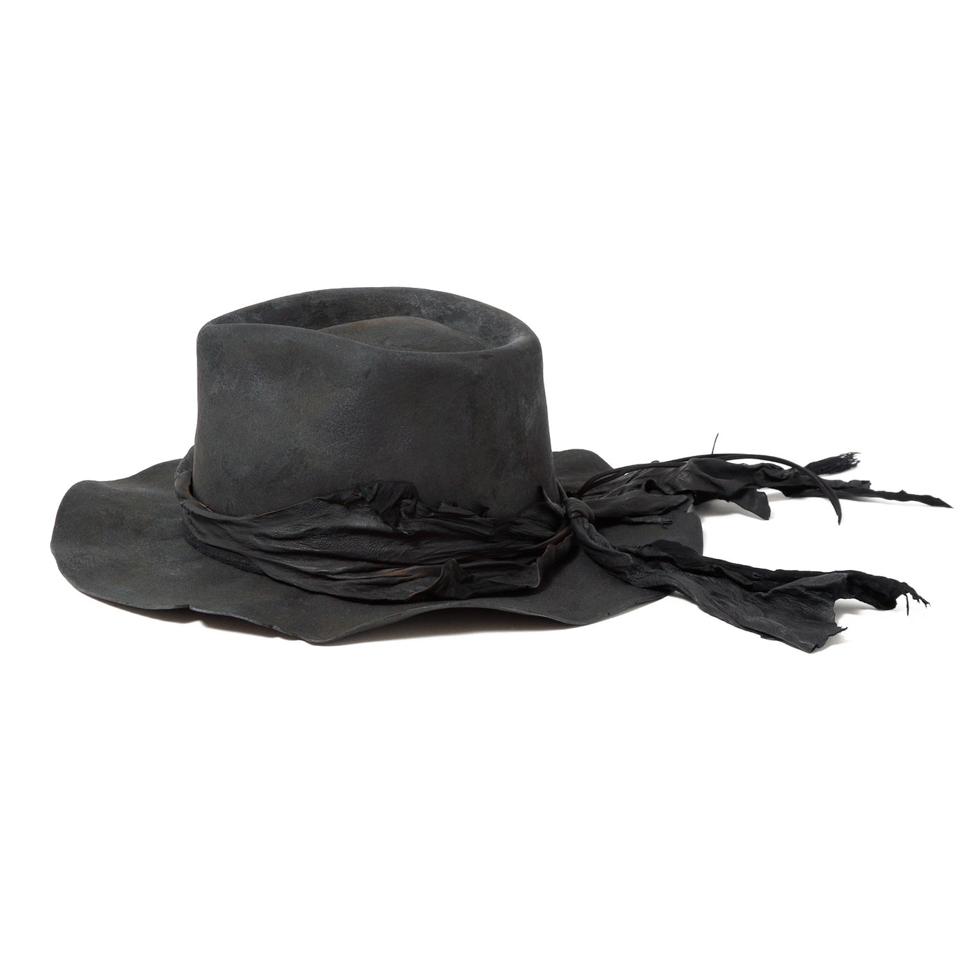 Charcoal Mirage Fedora Hat / BLACK