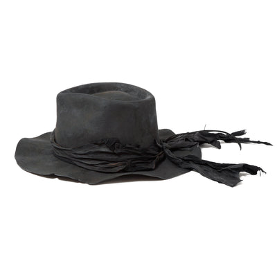 Charcoal Mirage Fedora Hat / BLACK