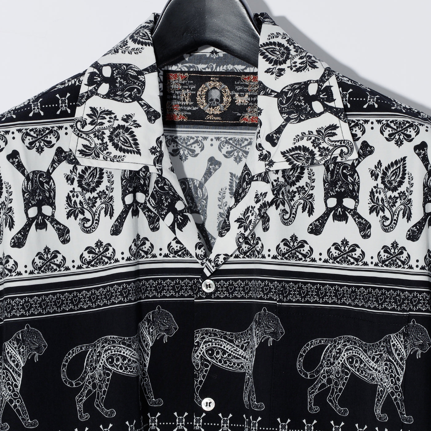 ETHNIC HALF SLEEVE SH / BLACK