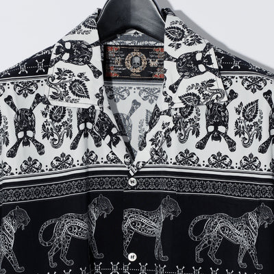 ETHNIC HALF SLEEVE SH / BLACK