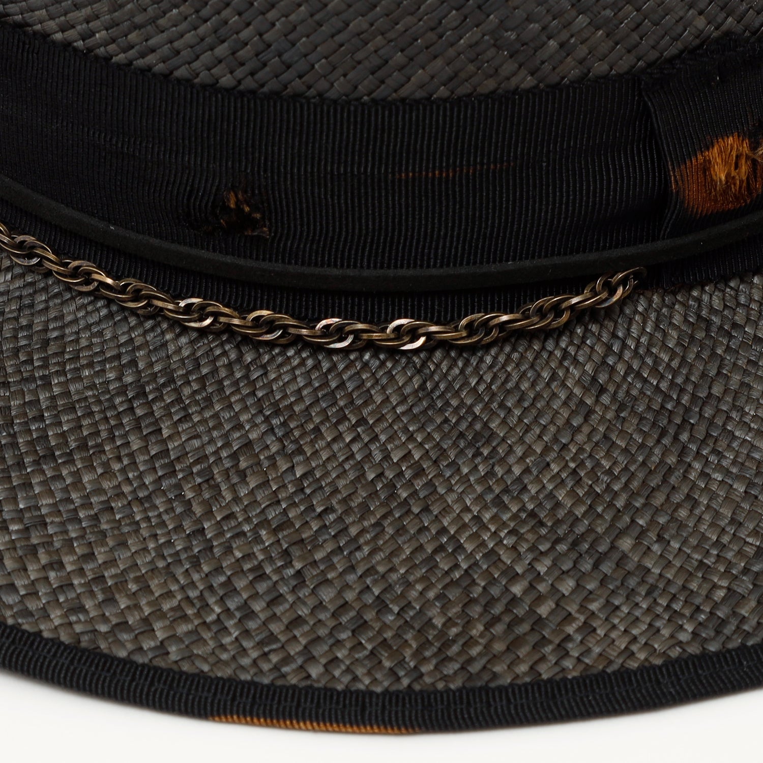 Small Triangle Hat triangles hat(トライアングルズハット) Chain Western Panama Hat / BLACK – ANRE-R SALON