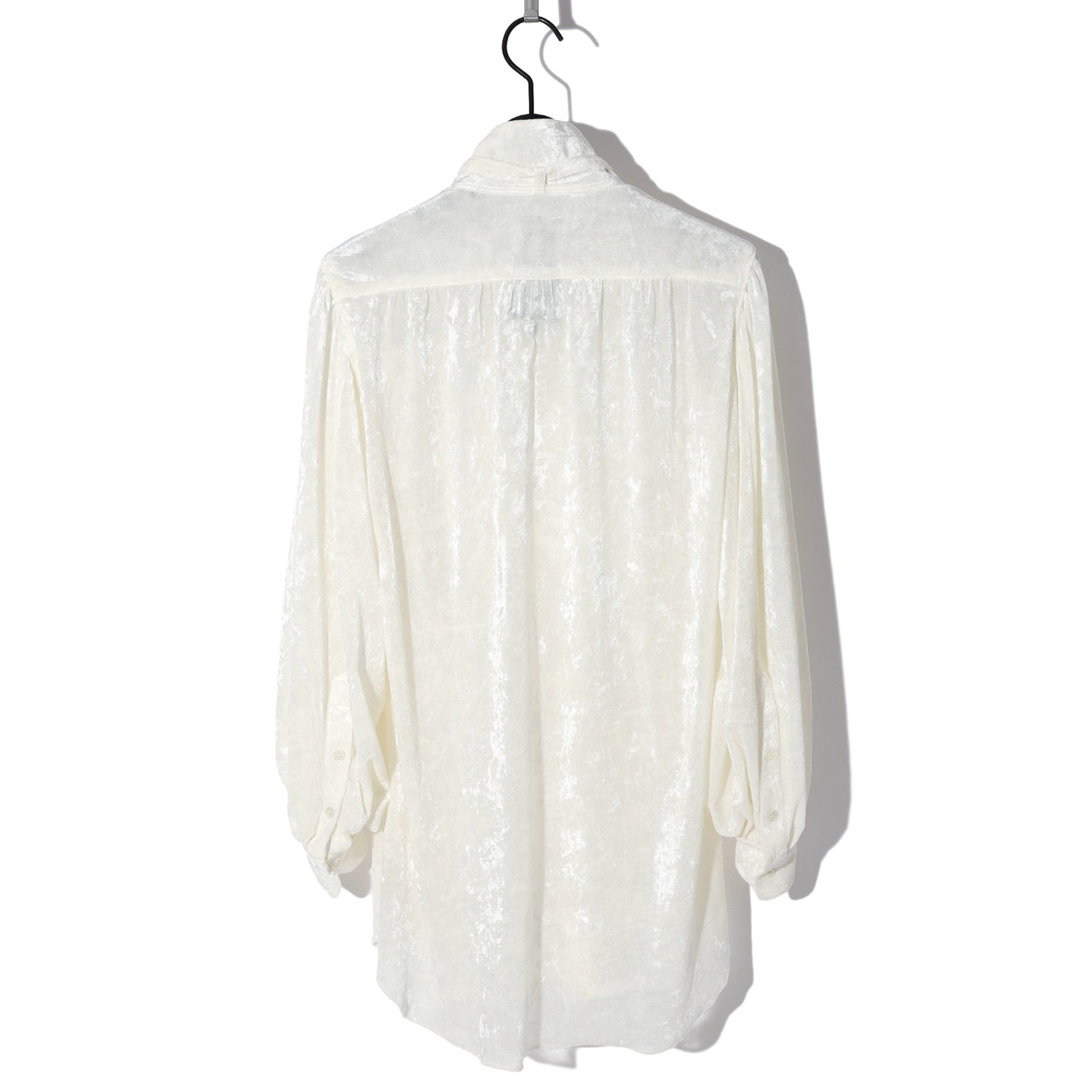 VELOUR VEIL PIRATE SHIRT / WHITE
