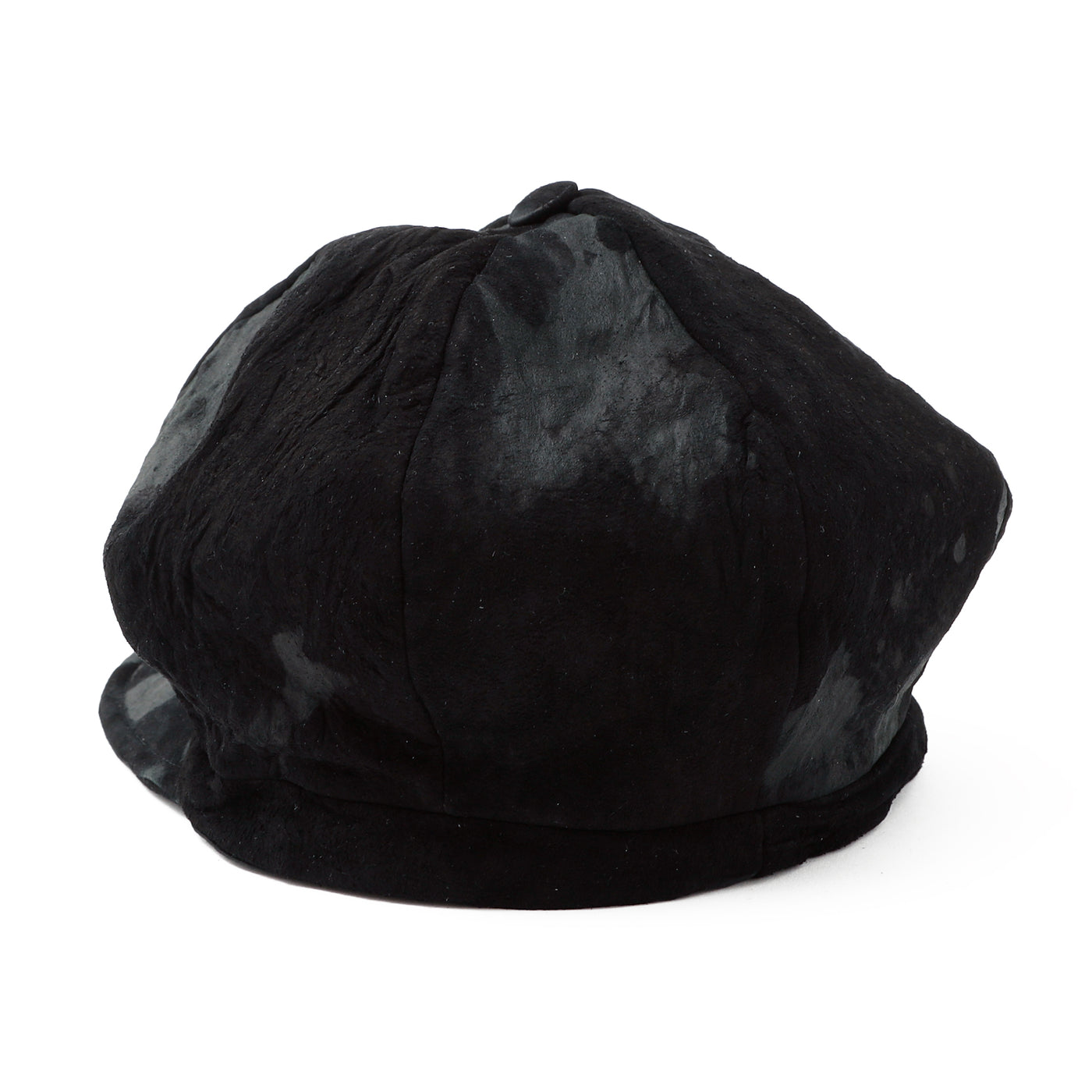 Bleached Leather Casquette / BLACK