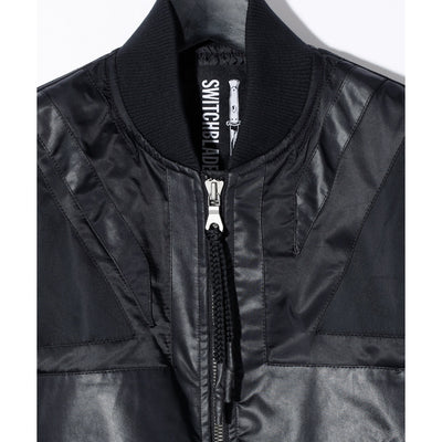 CROSS OVERSIZED MA-1 BLOUSON JK / BLACK