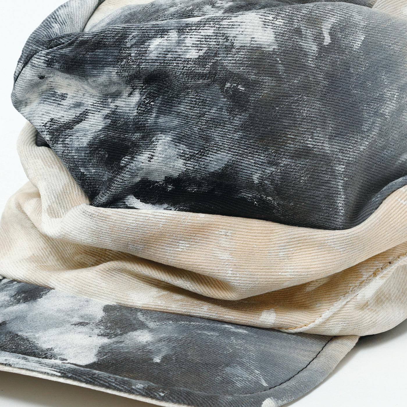 Painting Denim Turn Cap / INDIGO