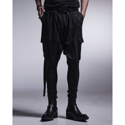 CoatingHighTensionJersey SaruelPants / Black