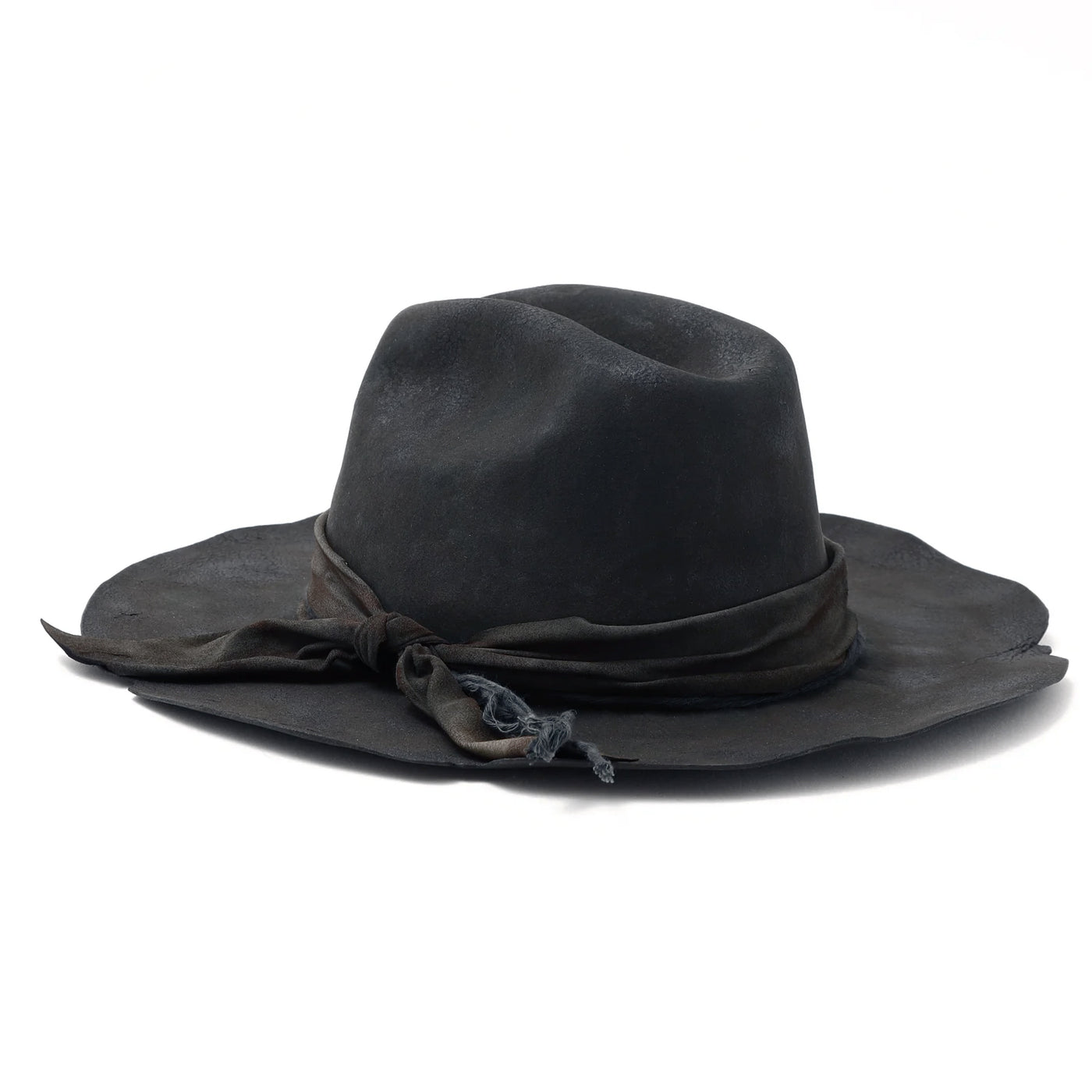 Charcoal Burned Western Hat / CHARCOAL