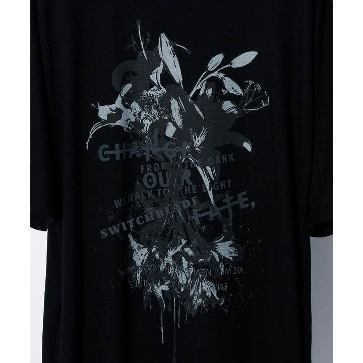 SWITCHBLADE(スイッチブレード) DARK LILIES GRAPHIC TEE w/POCKETS