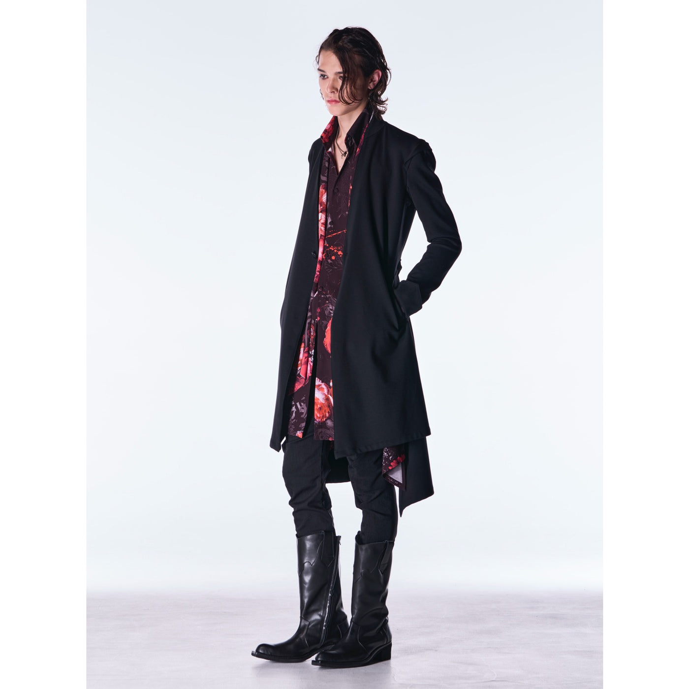 kiryuyrik(キリュウキリュウ)Mockroady NoCollarFlareJacket / Black