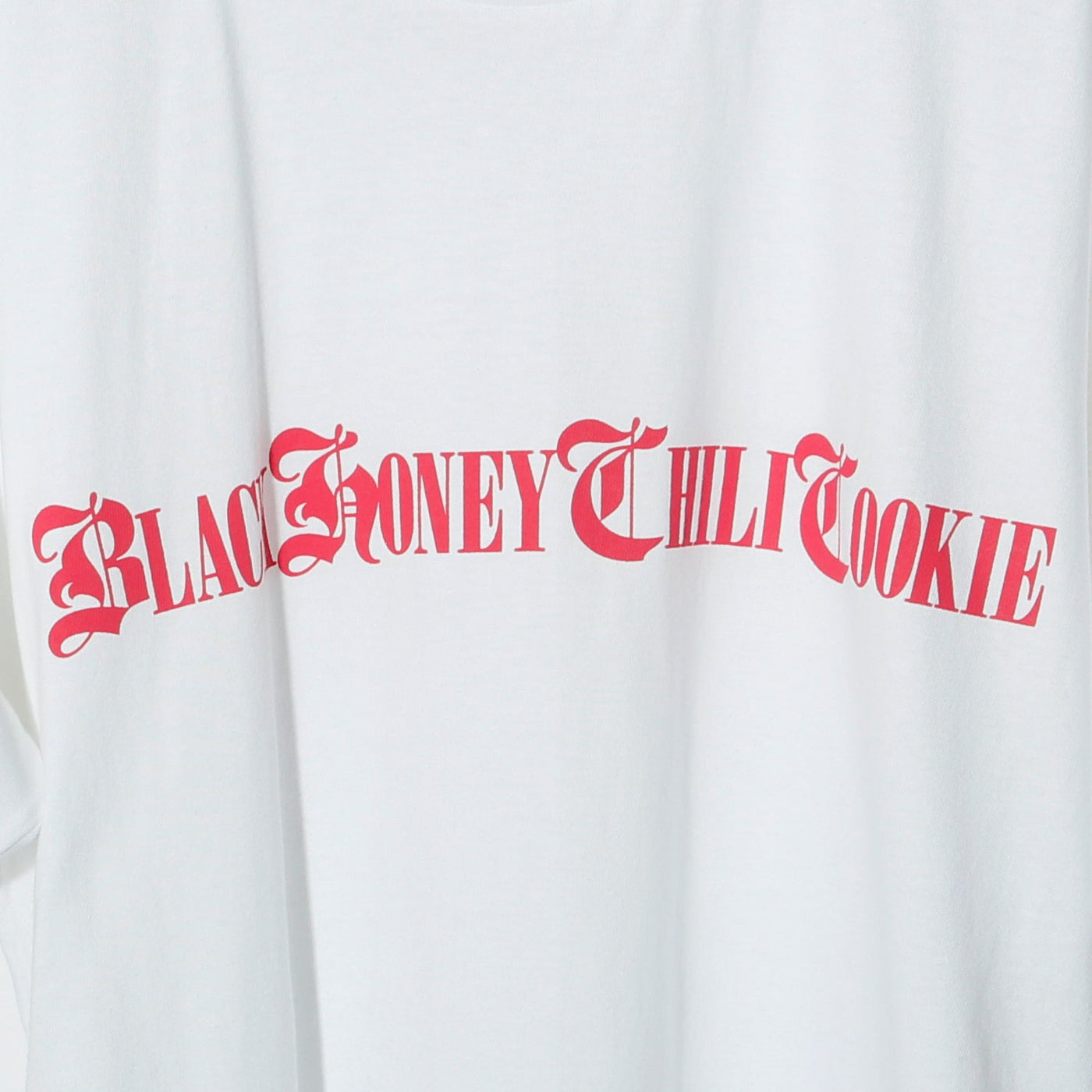 B.H.C.C Logo Print Tee / WHITE×PINK