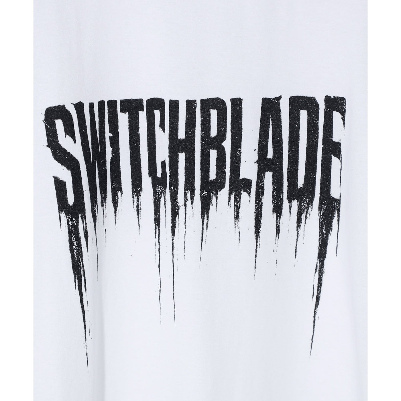 SWITCHBLADE(スイッチブレード) SMUDGED SB LOGO TEE / WHITE – ANRE-R