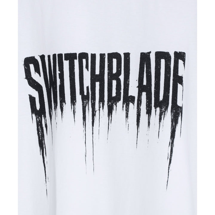 SWITCHBLADE(スイッチブレード) SMUDGED SB LOGO TEE / WHITE – ANRE-R