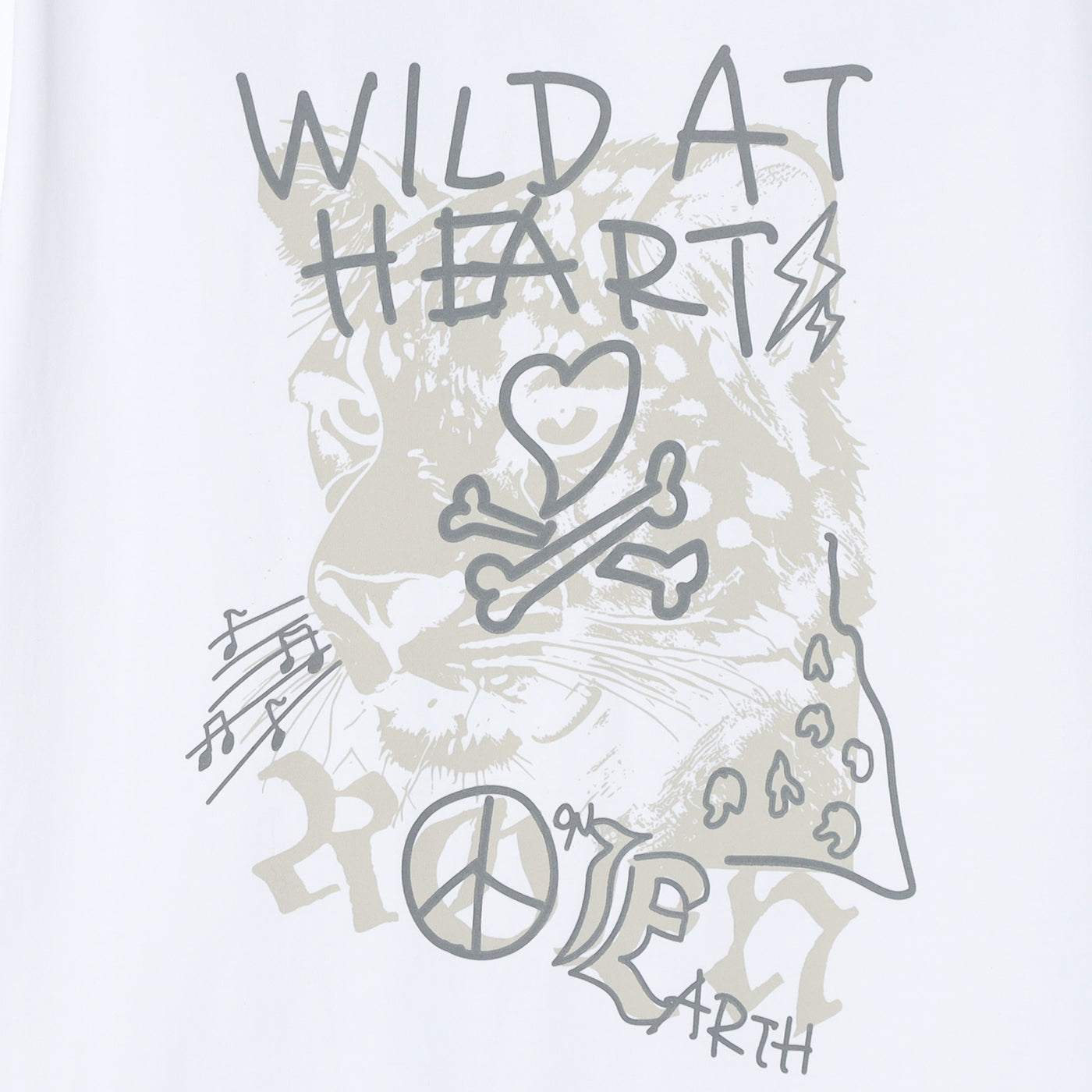 WILD HEART GRAPHIC T / WHITE
